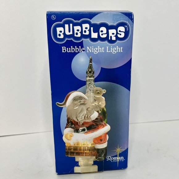 NIB: Bubblers Bubble Night Light Christmas 360 Swivel Plug In On & Off Switch - Picture 1 of 7